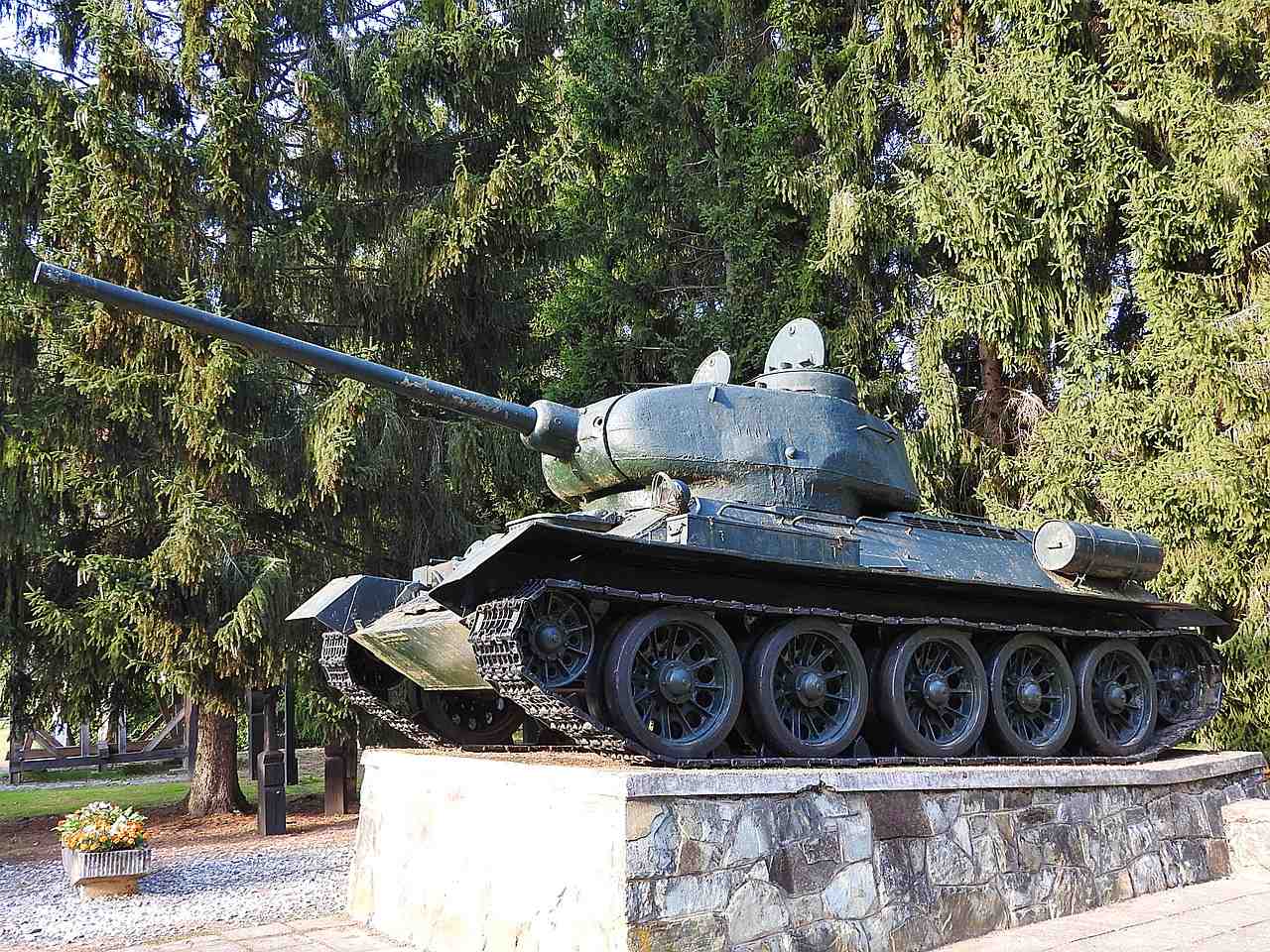 panzer, t-34, mémorial de la guerre